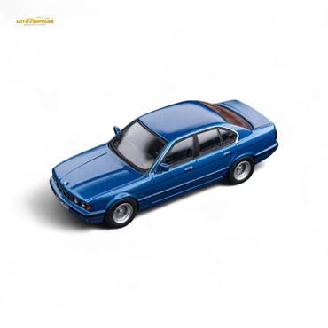 (Pre-Order) DCM BMW E34 5-Series Sedan - Avis Metallic Blue 1:64 (ONLINE ORDER ONLY)