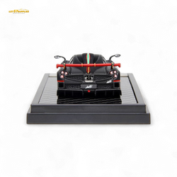 (Pre-Order) LCD Pagani Imola - Matte Black Carbon with Italian Flag 1:64 (ONLINE ORDER ONLY)