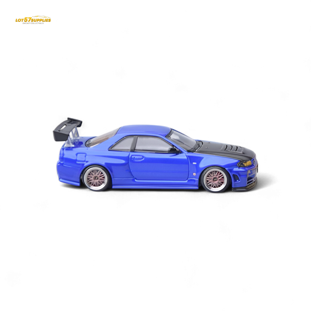 Focal Horizon Skyline GT-R R34 - Bayside Blue 1:64 (ONLINE ORDER ONLY)