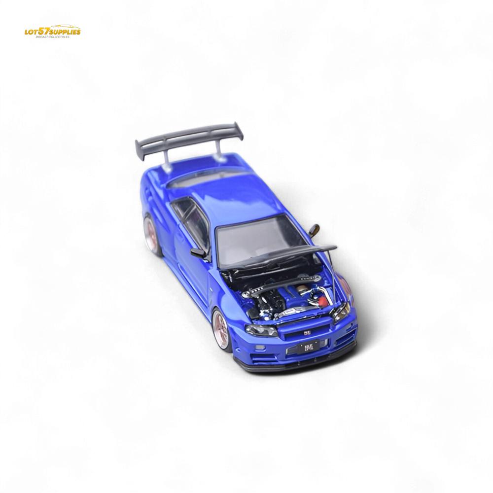 Focal Horizon Skyline GT-R R34 - Bayside Blue 1:64 (ONLINE ORDER ONLY)