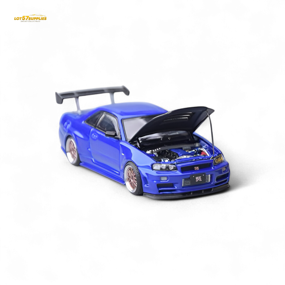 Focal Horizon Skyline GT-R R34 - Bayside Blue 1:64 (ONLINE ORDER ONLY)