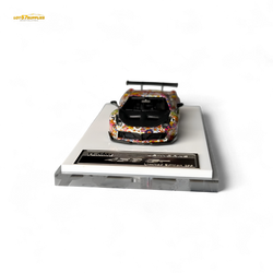 Flame Supercar LB458GT LB Wide-Body - Takashi Murakami Flower Livery - Glows in dark 1:64 Resin (ONLINE ORDER ONLY)