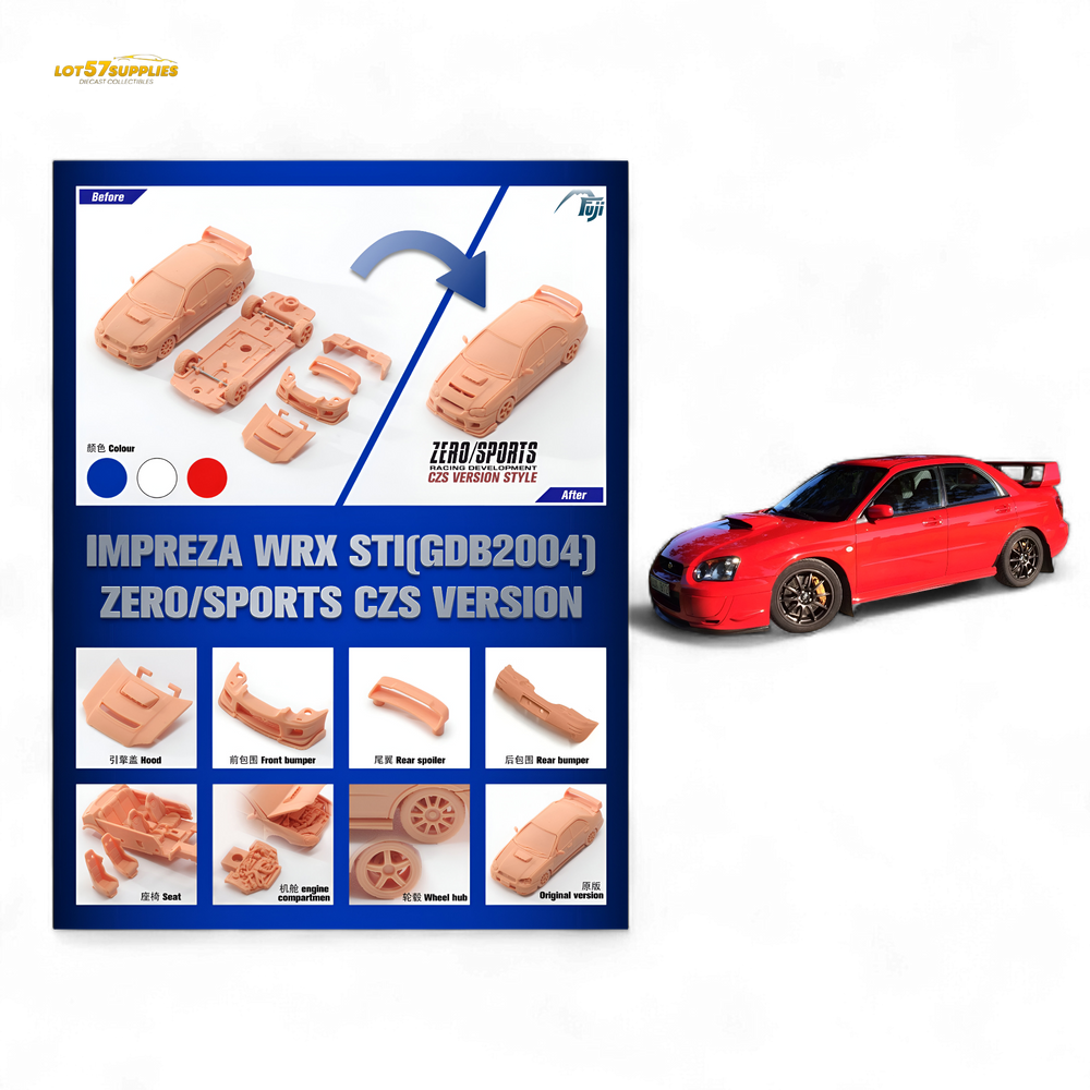 (Pre-Order) Fuji Impreza 2nd Gen Mk2 WRX STi - Red 1:64 (ONLINE ORDER ONLY)