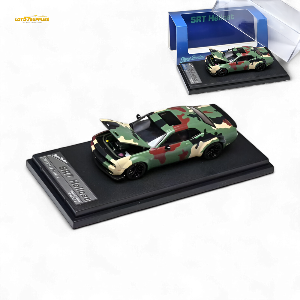 (Pre-Order) Stance Hunters Dodge Challenger SRT Hellcat DPM-95 - Army Green 1:64 (ONLINE ORDER ONLY)