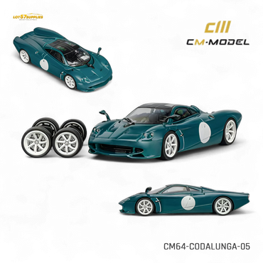 (Pre-Order) CM Model Pagani Codalunga - Green 1:64 (ONLINE ORDER ONLY)
