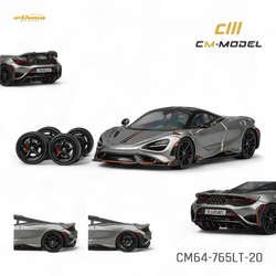 (Pre-Order) CM Model McLaren 765LT - Silver Gray 1:64 (ONLINE ORDER ONLY)