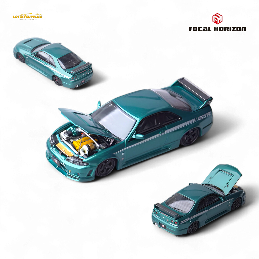 (Pre-Order) Focal Horizon Nissan Skyline GT-R R33 Nismo 400R Version - Champion Green 1:64 (ONLINE ORDER ONLY)