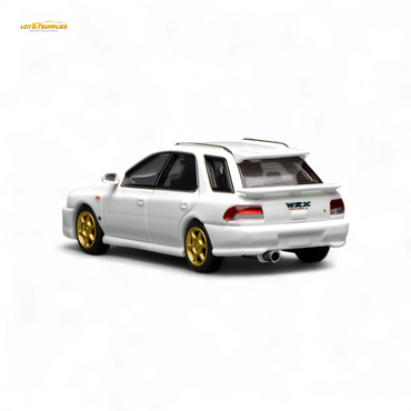 (Pre-Order) Motorhelix Subaru Impreza Wagon WRX STi Version VI - Pure White 1:64 (ONLINE ORDER ONLY)