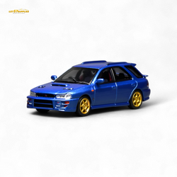 (Pre-Order) Motorhelix Subaru Impreza Wagon WRX STi Version VI - Rally Blue 1:64 (ONLINE ORDER ONLY)