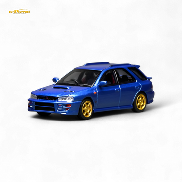 (Pre-Order) Motorhelix Subaru Impreza Wagon WRX STi Version VI - Rally Blue 1:64 (ONLINE ORDER ONLY)