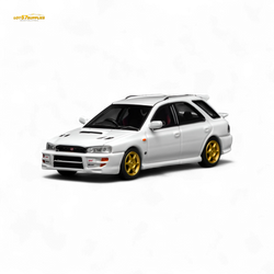 (Pre-Order) Motorhelix Subaru Impreza Wagon WRX STi Version VI - Pure White 1:64 (ONLINE ORDER ONLY)