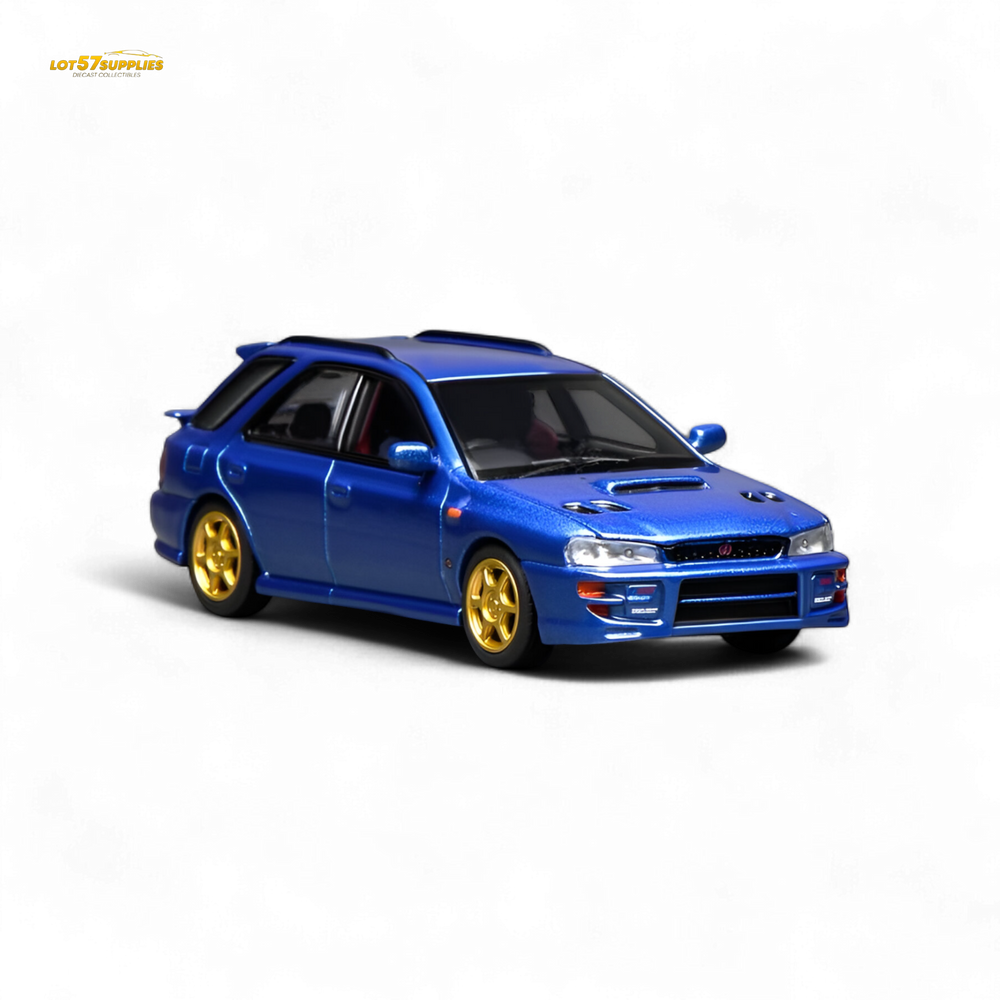 (Pre-Order) Motorhelix Subaru Impreza Wagon WRX STi Version VI - Rally Blue 1:64 (ONLINE ORDER ONLY)