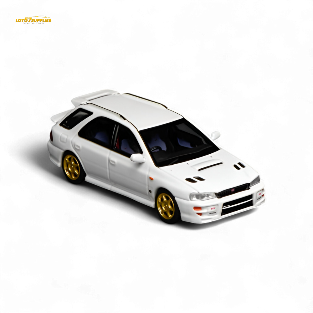 (Pre-Order) Motorhelix Subaru Impreza Wagon WRX STi Version VI - Pure White 1:64 (ONLINE ORDER ONLY)