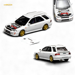 (Pre-Order) Motorhelix Subaru Impreza Wagon WRX STi Version VI - Pure White 1:64 (ONLINE ORDER ONLY)