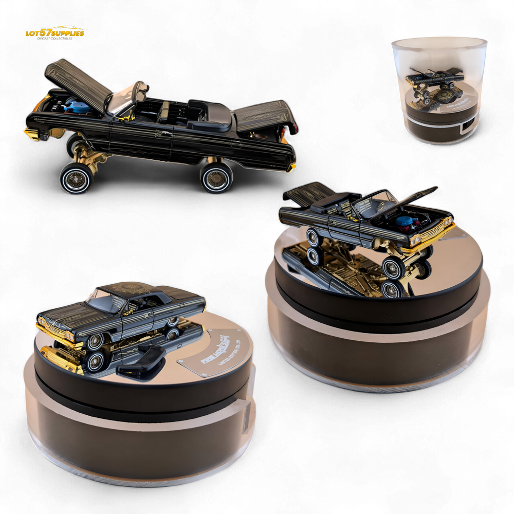(Pre-Order) Fine Works64 Chevrolet Impala Lowrider - Black / Gold - 1:64 (ONLINE ORDER ONLY)