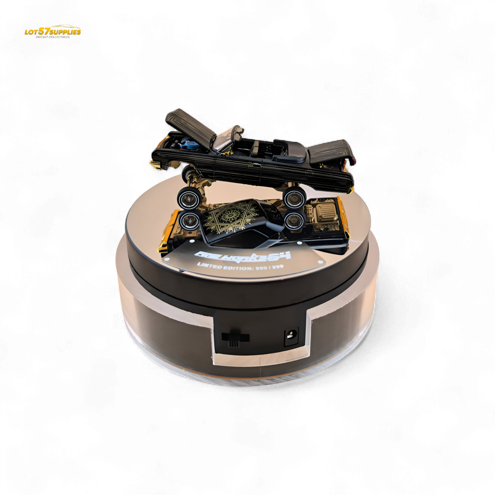 (Pre-Order) Fine Works64 Chevrolet Impala Lowrider - Black / Gold - 1:64 (ONLINE ORDER ONLY)