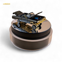 (Pre-Order) Fine Works64 Chevrolet Impala Lowrider - Black / Gold - 1:64 (ONLINE ORDER ONLY)