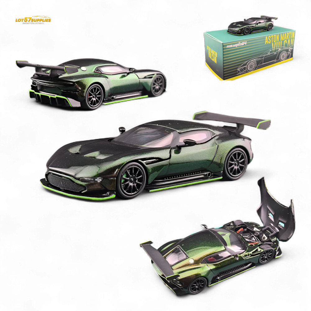 Fine Works64 Aston Martin Vulcan - Chameleon Green (2025 Foshan Convention and Exhibition) 1:64 (ONLINE ORDER ONLY)