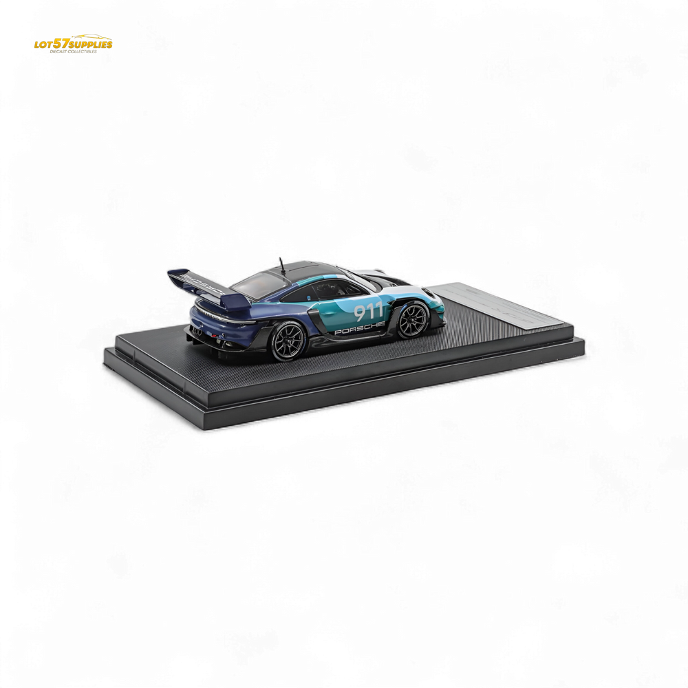 (Pre-Order) HKM 911 GT3 R Rennsport - Blue-White #911 1:64 (ONLINE ORDER ONLY)