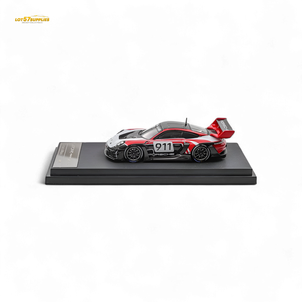 (Pre-Order) HKM 911 GT3 R Rennsport - Red-White #911 1:64 (ONLINE ORDER ONLY)