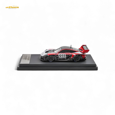 (Pre-Order) HKM 911 GT3 R Rennsport - Red-White #911 1:64 (ONLINE ORDER ONLY)