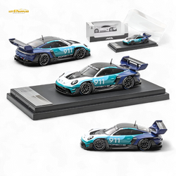(Pre-Order) HKM 911 GT3 R Rennsport - Blue-White #911 1:64 (ONLINE ORDER ONLY)