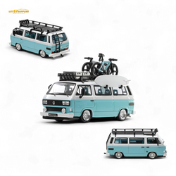 Mortal VW T3 Lowrider Van - Tiff Blue + White Double Color 1:64 (ONLINE ORDER ONLY)