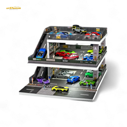 (Pre-Order) Shou Cang Jia Japanese Ramp Parking Lot - Light Gray 1:64 (ONLINE ORDER ONLY)