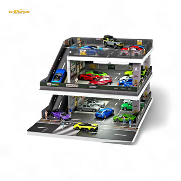 (Pre-Order) Shou Cang Jia Japanese Ramp Parking Lot - Light Gray 1:64 (ONLINE ORDER ONLY)
