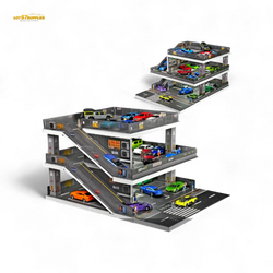 (Pre-Order) Shou Cang Jia Japanese Ramp Parking Lot - Light Gray 1:64 (ONLINE ORDER ONLY)