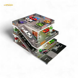 (Pre-Order) Shou Cang Jia Japanese Ramp Parking Lot - Dark Green 1:64 (ONLINE ORDER ONLY)