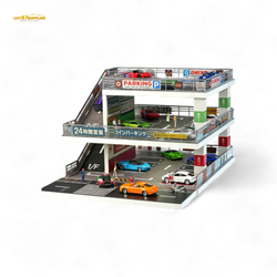(Pre-Order) Shou Cang Jia Japanese Ramp Parking Lot - Dark Green 1:64 (ONLINE ORDER ONLY)