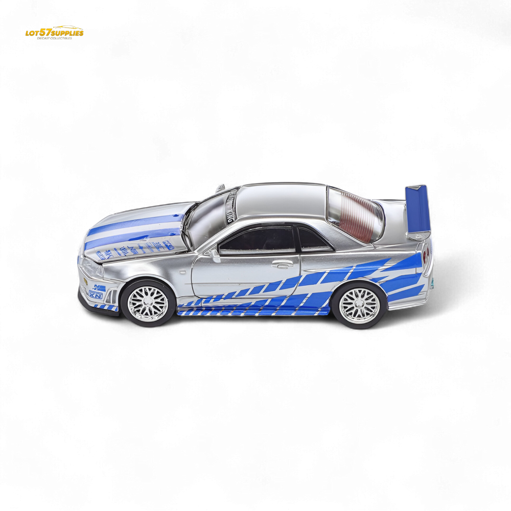 (Pre-Order) Demon King Auto Skyline GT-R R34 Z-Tune - Fast and Furious Paul Livery 1:64 (ONLINE ORDER ONLY)