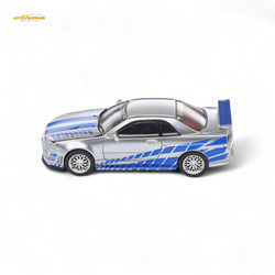 (Pre-Order) Demon King Auto Skyline GT-R R34 Z-Tune - Fast and Furious Paul Livery 1:64 (ONLINE ORDER ONLY)