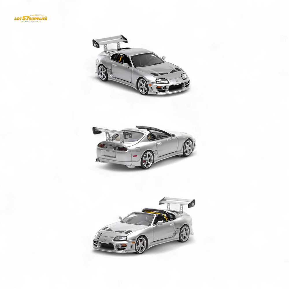 (Pre-Order) Fast Speed Supra Targa - Silver 1:64 (ONLINE ORDER ONLY)