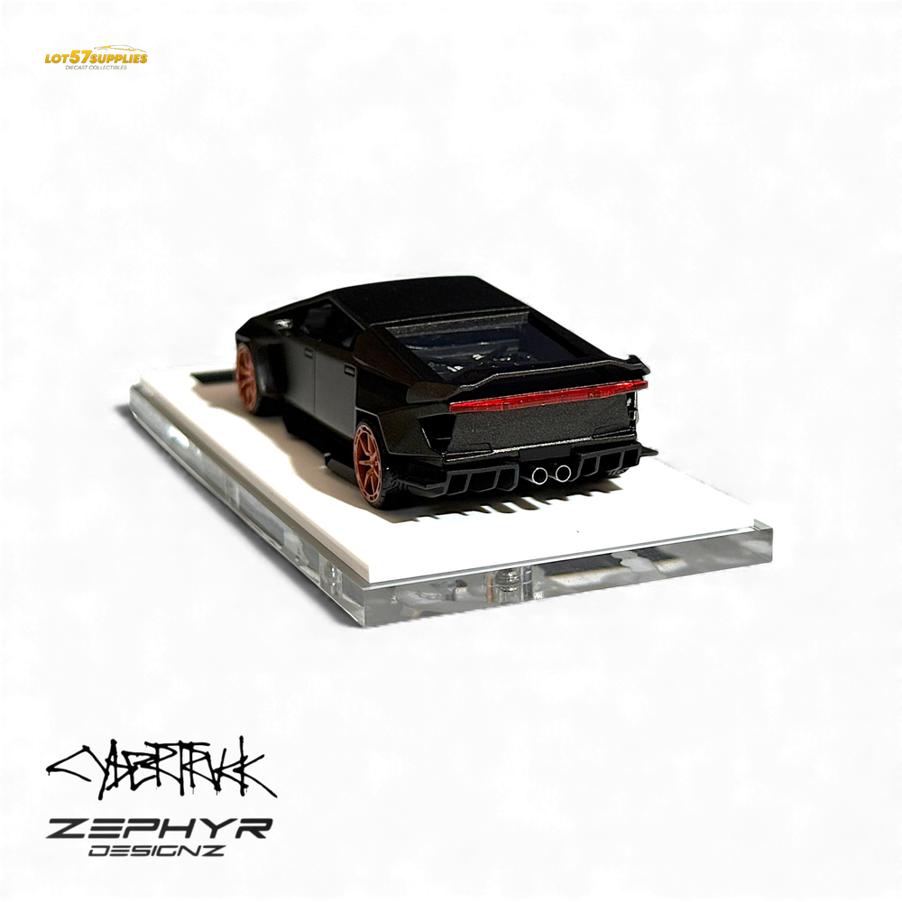 Error404 Tesla Cybertruck Custom Widebody Lowered - Matte Gray 1:64 (ONLINE ORDER ONLY)