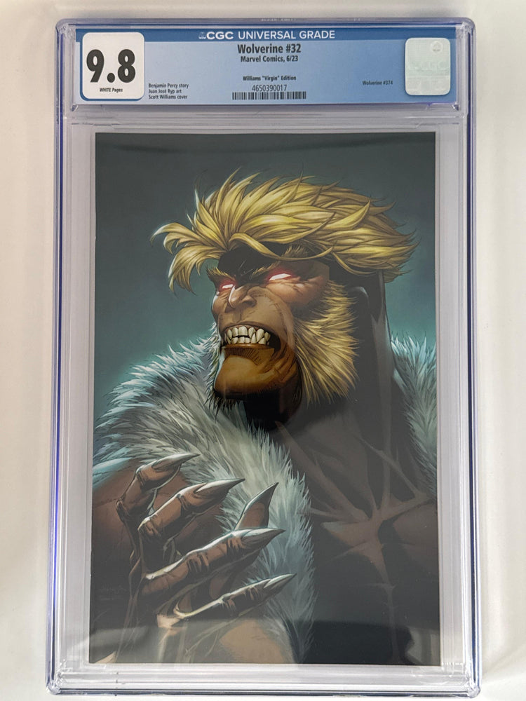 Wolverine #32 CGC 9.8 Blue Label Williams Exclusive Var (ONLINE ORDER ONLY)