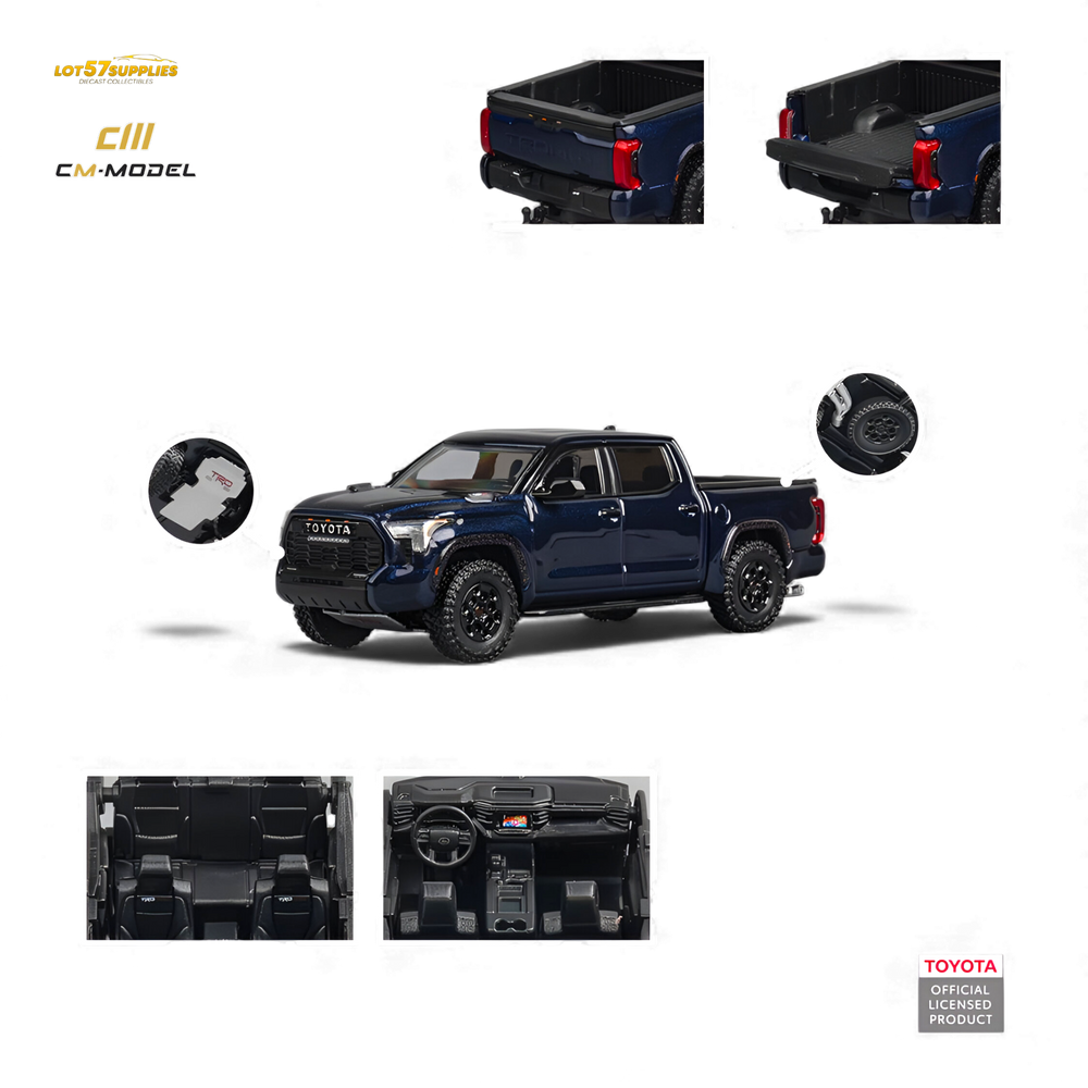 (Pre-Order) CM MODEL Toyota Tundra - Metallic Blue 1:64 (ONLINE ORDER ONLY)