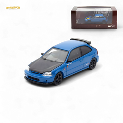 (Pre-Order) Motorhelix Honda Civic EK9 Malaysia Limited Edition - Blue 1:64 (Online Order Only)