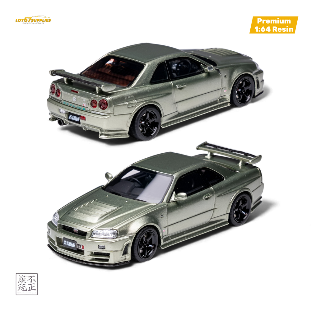 Car's Lounge Skyline GT-R R34 NISMO Z-TUNE - Millenium Jade 1:64 (ONLINE ORDER ONLY)