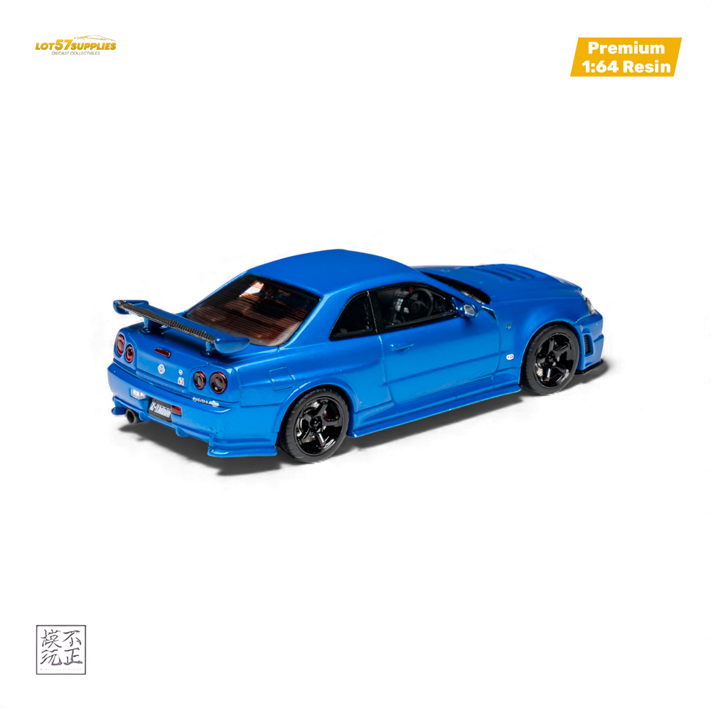 Car's Lounge Skyline GT-R R34 NISMO Z-TUNE - Bayside Blue 1:64 (ONLINE ORDER ONLY)