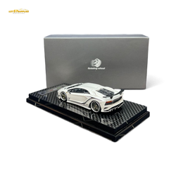 (Pre-Order) Rotating Wheel Rowen Aventador S - Pearl White 1/64 (ONLINE ORDER ONLY)