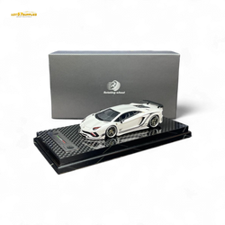 (Pre-Order) Rotating Wheel Rowen Aventador S - Pearl White 1/64 (ONLINE ORDER ONLY)