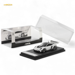 (Pre-Order) HKM 911 (992) GT3 R Rennsport - White/Carbon Hood 1:64 (ONLINE ORDER ONLY)