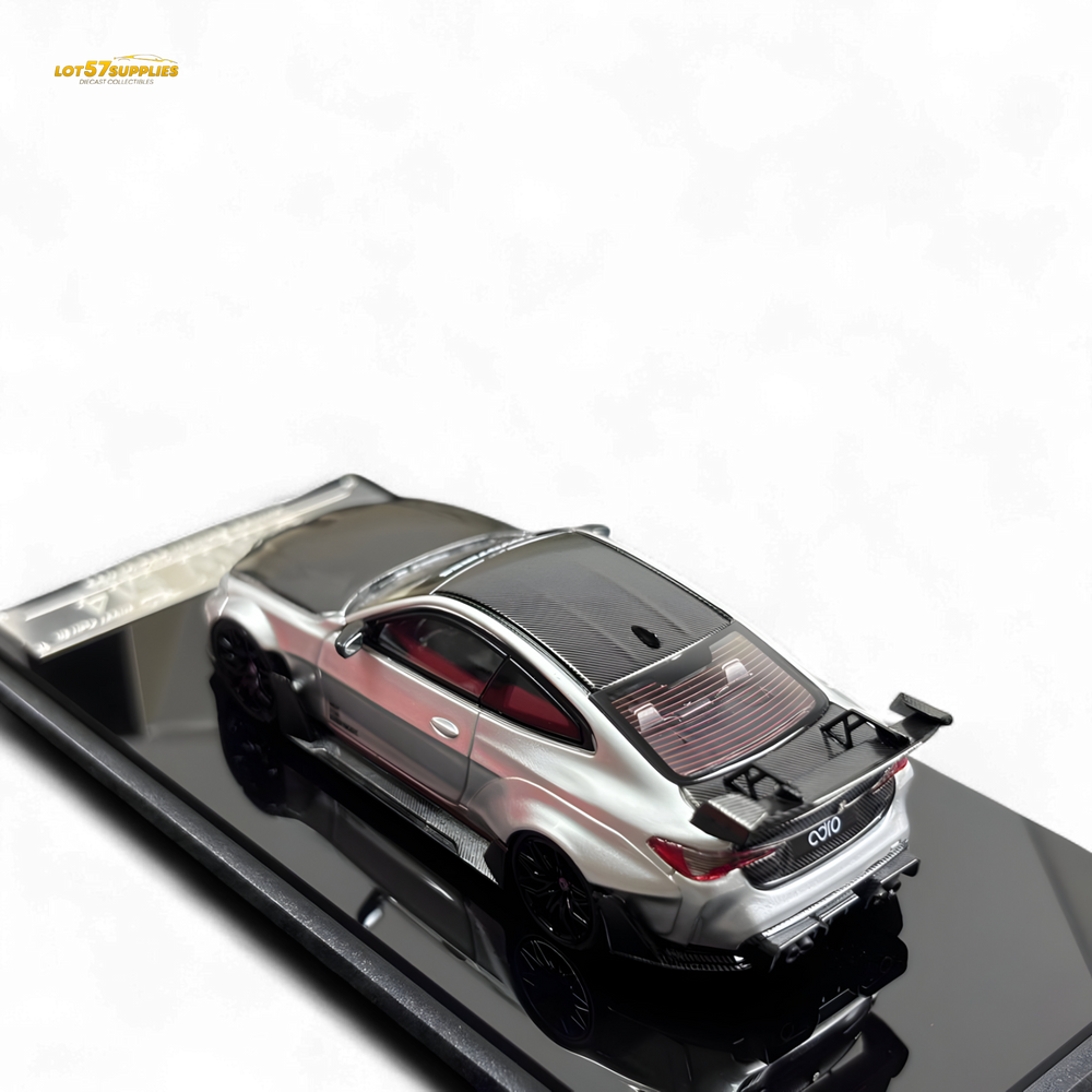 SW BMW G82 M4 Wide-Body Modified - Alexander Silver Carbon Cap 1:64 (ONLINE ORDER ONLY)