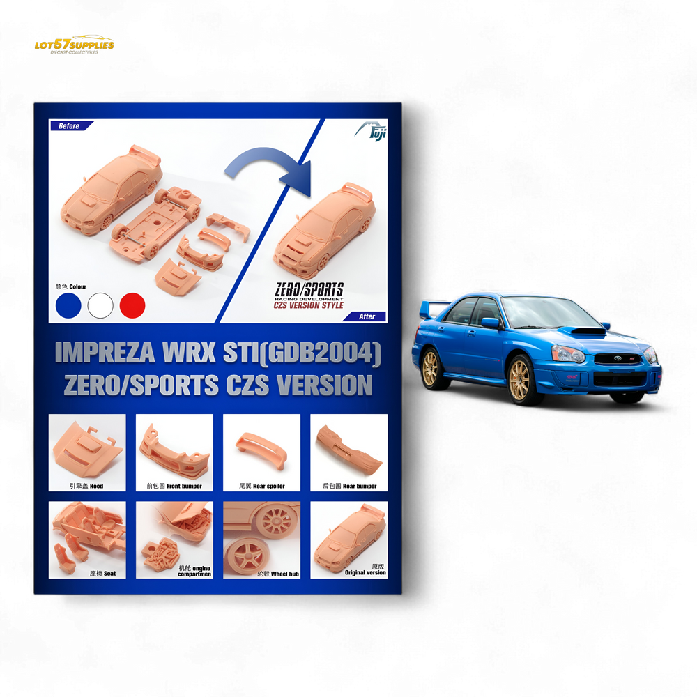 (Pre-Order) Fuji Impreza 2nd Gen Mk2 WRX STi Blobeye Sedan GD - Blue 1:64 (ONLINE ORDER ONLY)