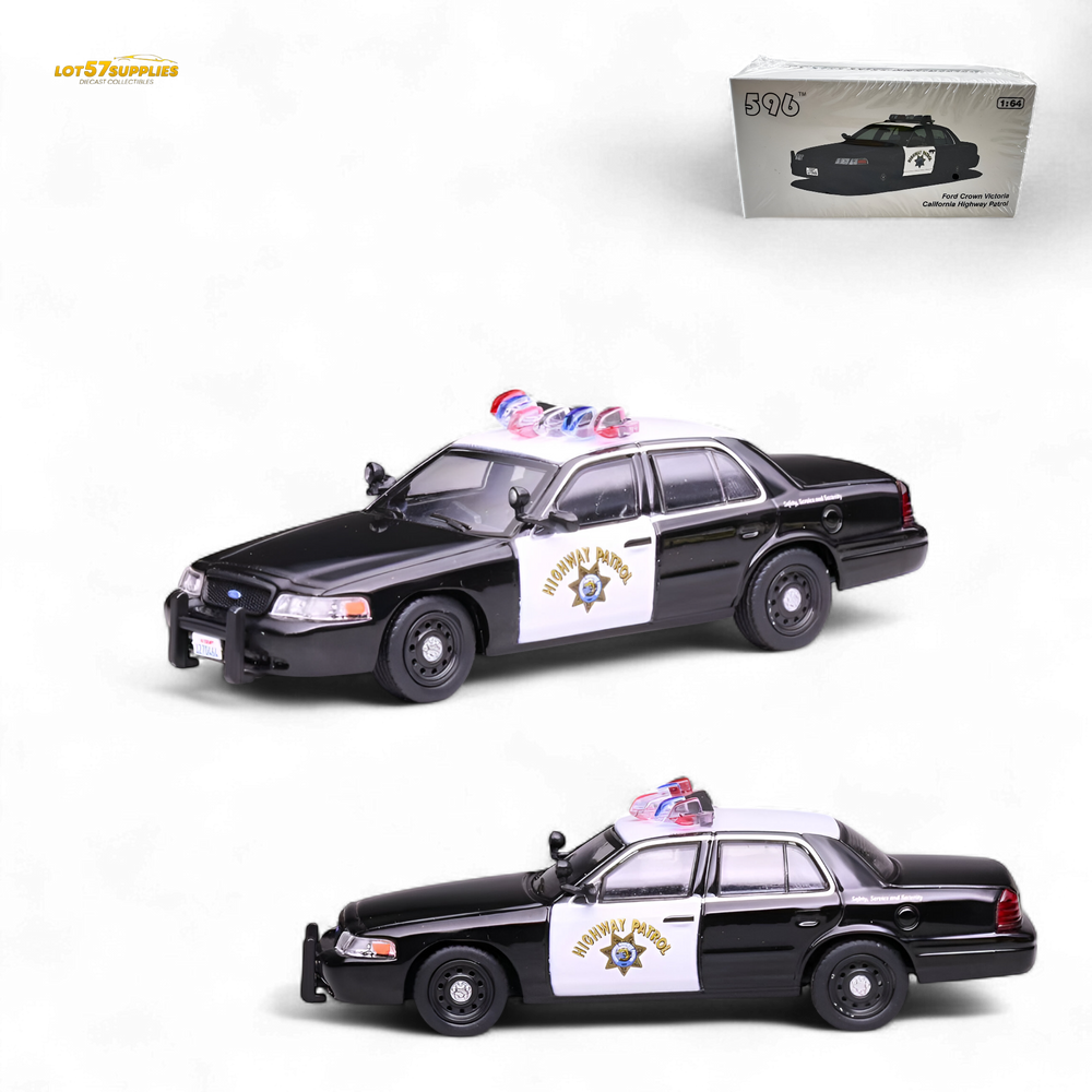 596 Ford Crown Victoria - California Highway Patrol CHP 1:64 (ONLINE ORDER ONLY)