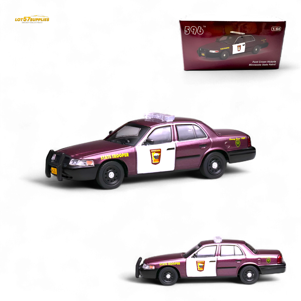 596 Crown Victoria - Minnesota State Patrol 1:64 (ONLINE ORDER ONLY)