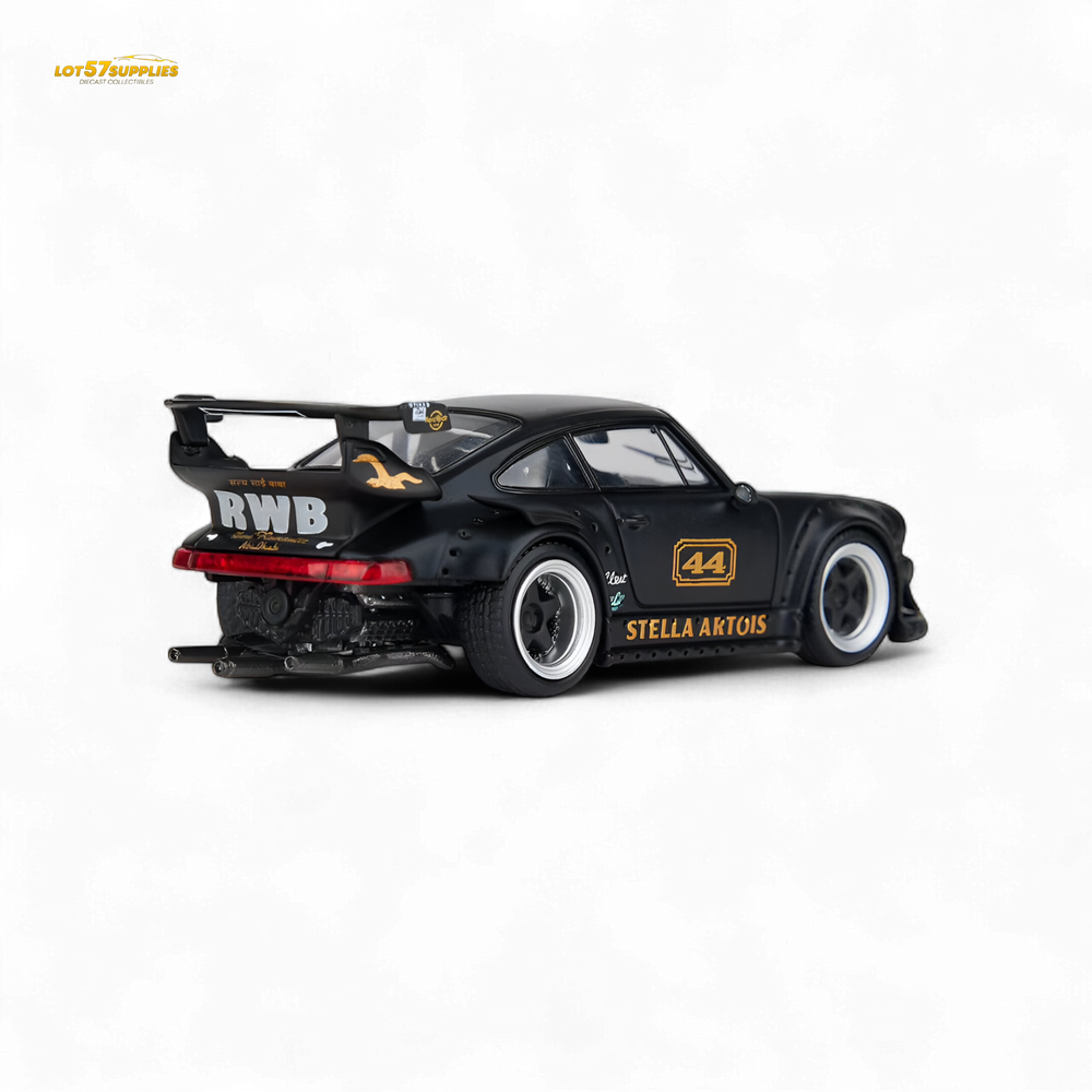 (Pre-Order) Model Model Porsche RWB 993 - Stella Artois #44 Matte Black 1:64 (ONLINE ORDER ONLY)