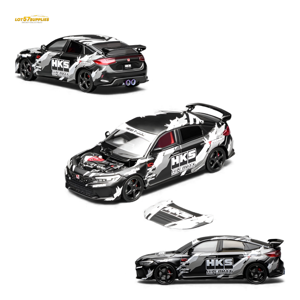 (Pre-Order) Motorhelix Civic Type R (FL5) - Black HKS 1:64 (ONLINE ORDER ONLY)